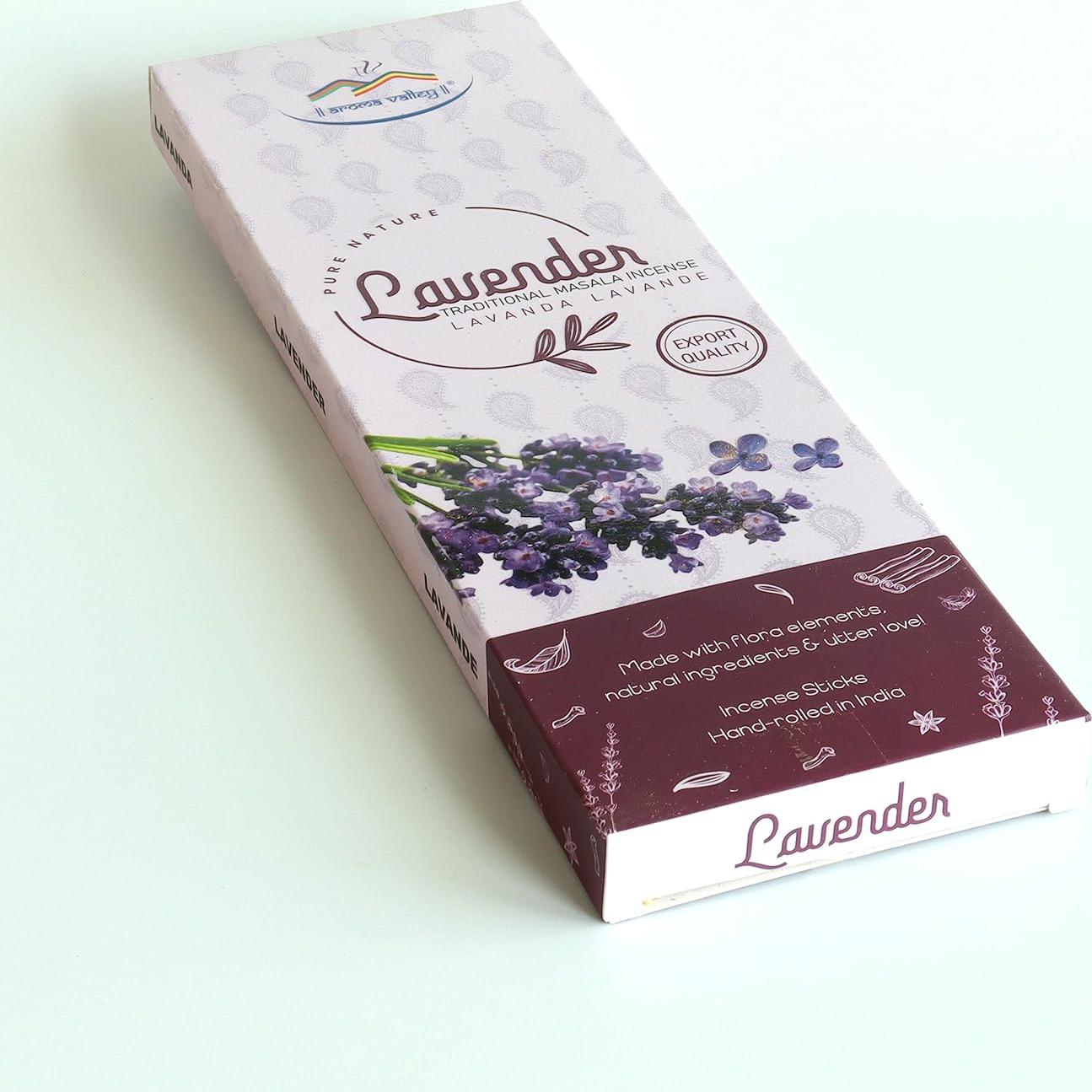 Varitas de Incienso Natural Aroma Valley Lavanda 50g