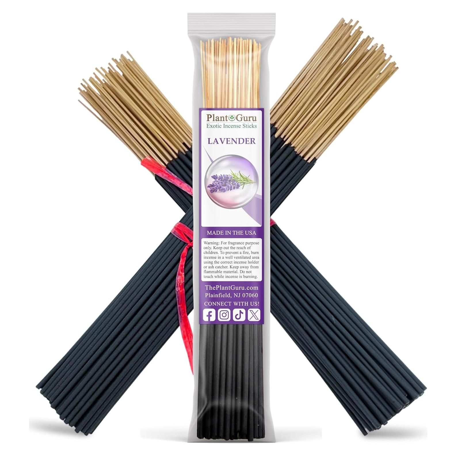 Varitas de Incienso Lavanda Plant Guru 28 cm - 100 Varitas