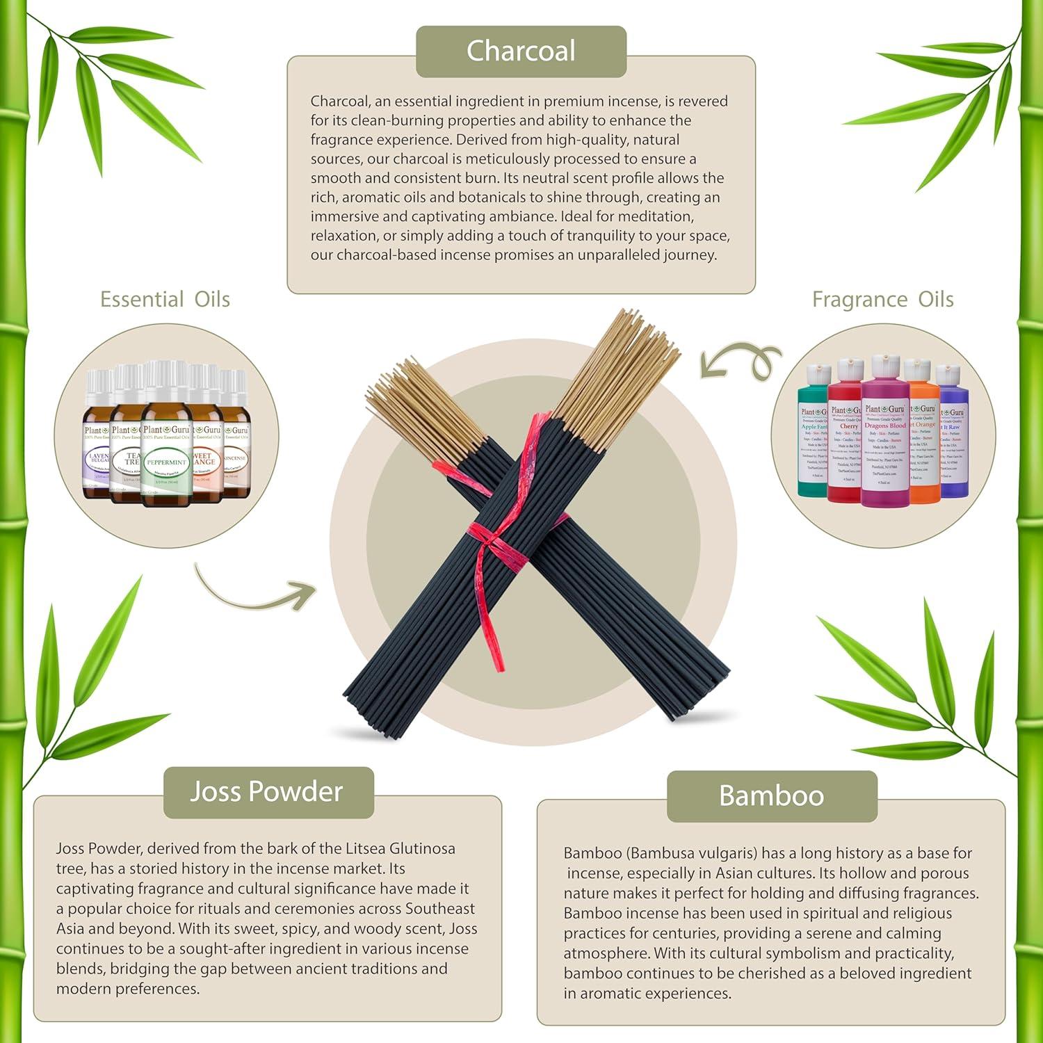 Varitas de Incienso Lavanda Plant Guru 28 cm - 100 Varitas