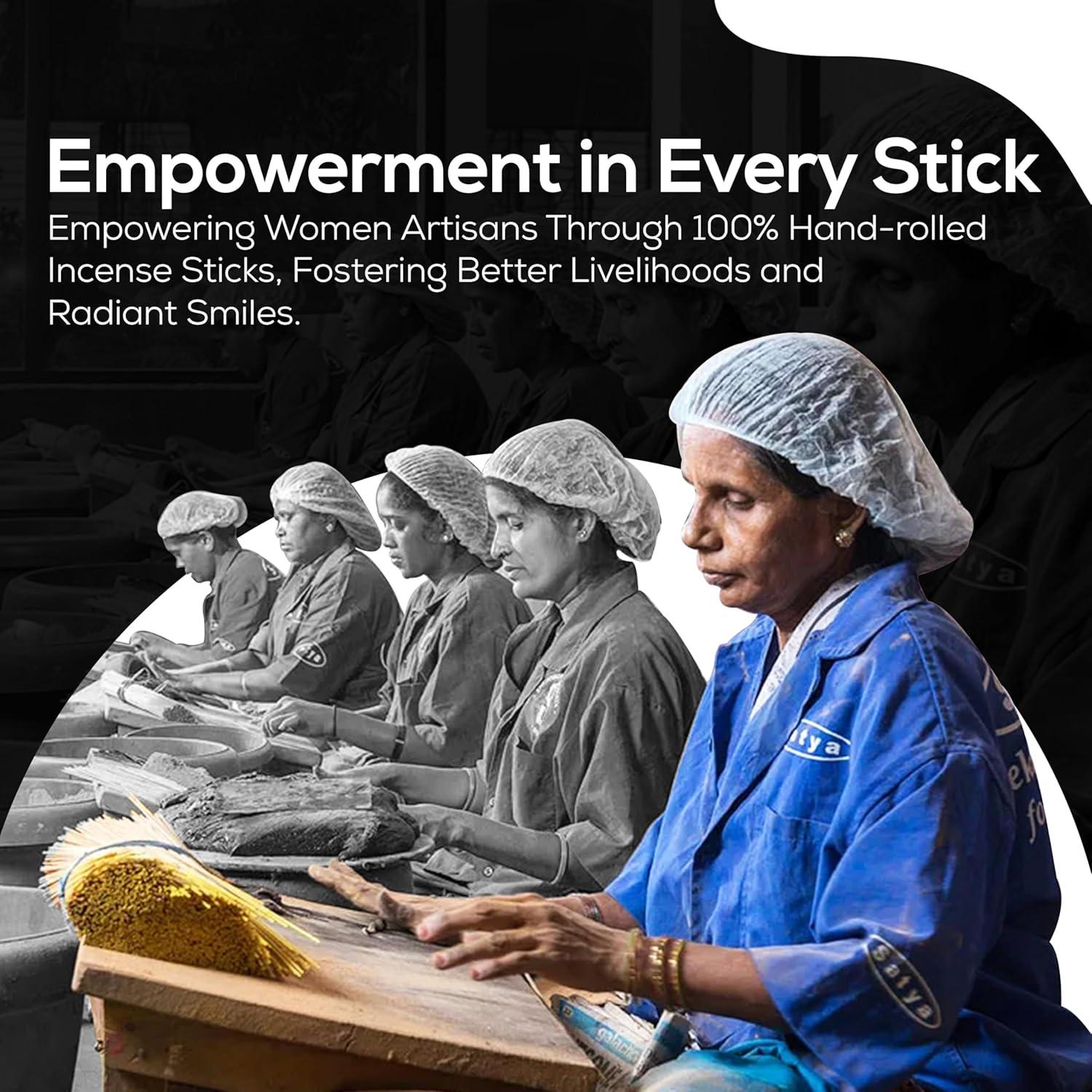 Incienso Natural Satya Nagchampa Jazmín 45g con Soporte Raajsee