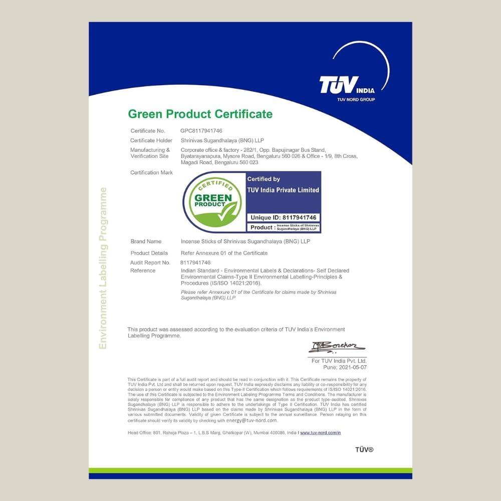 Incienso de Jazmín Satya - 6 Paquetes de 15g Hechos a Mano