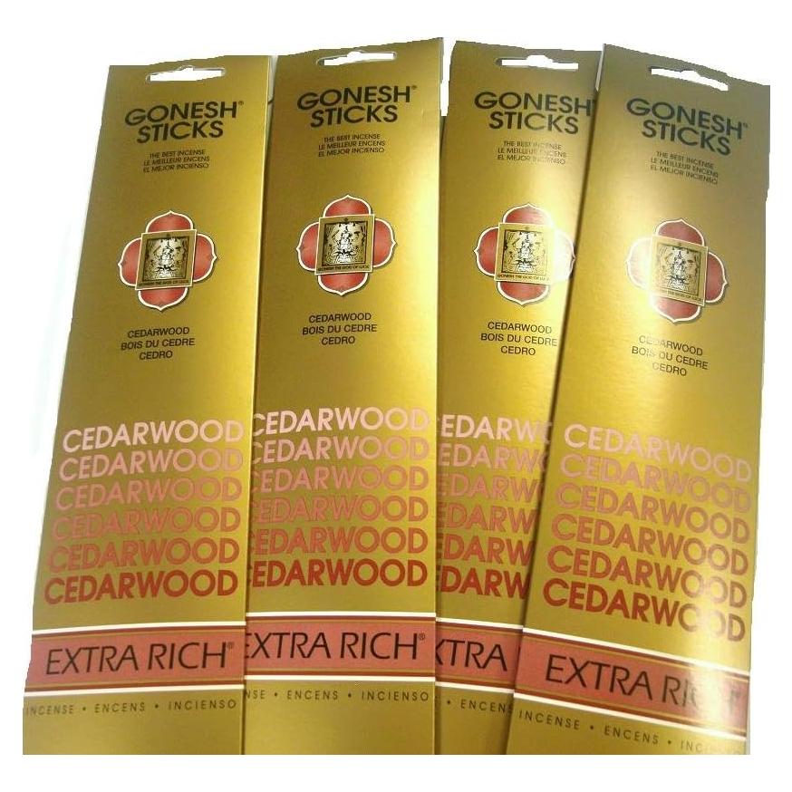 Varitas de Incienso Gonesh Madera de Cedro 4 Unidades