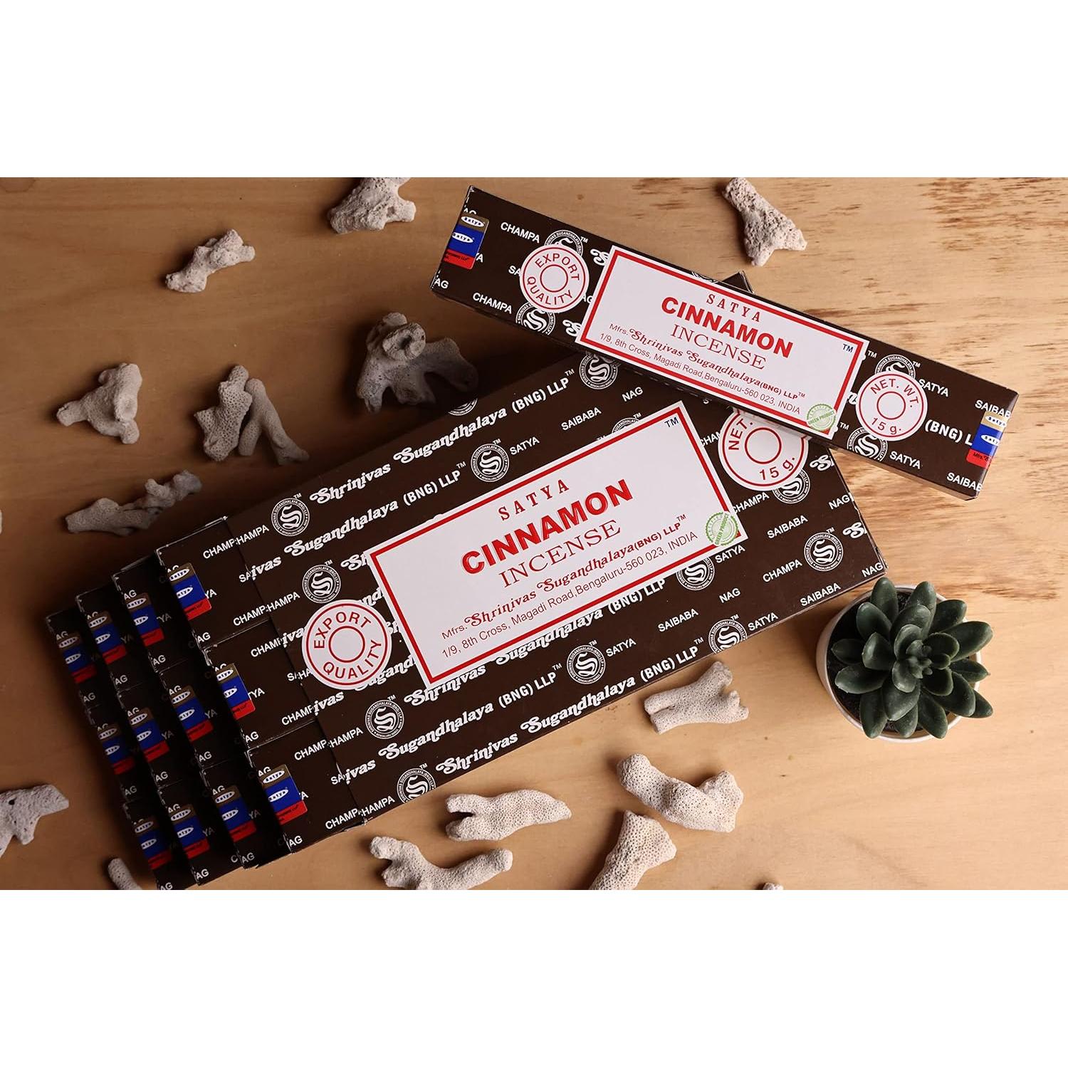 Varitas de Incienso Tierra Canela 15g - 12 Unidades Hechas a Mano