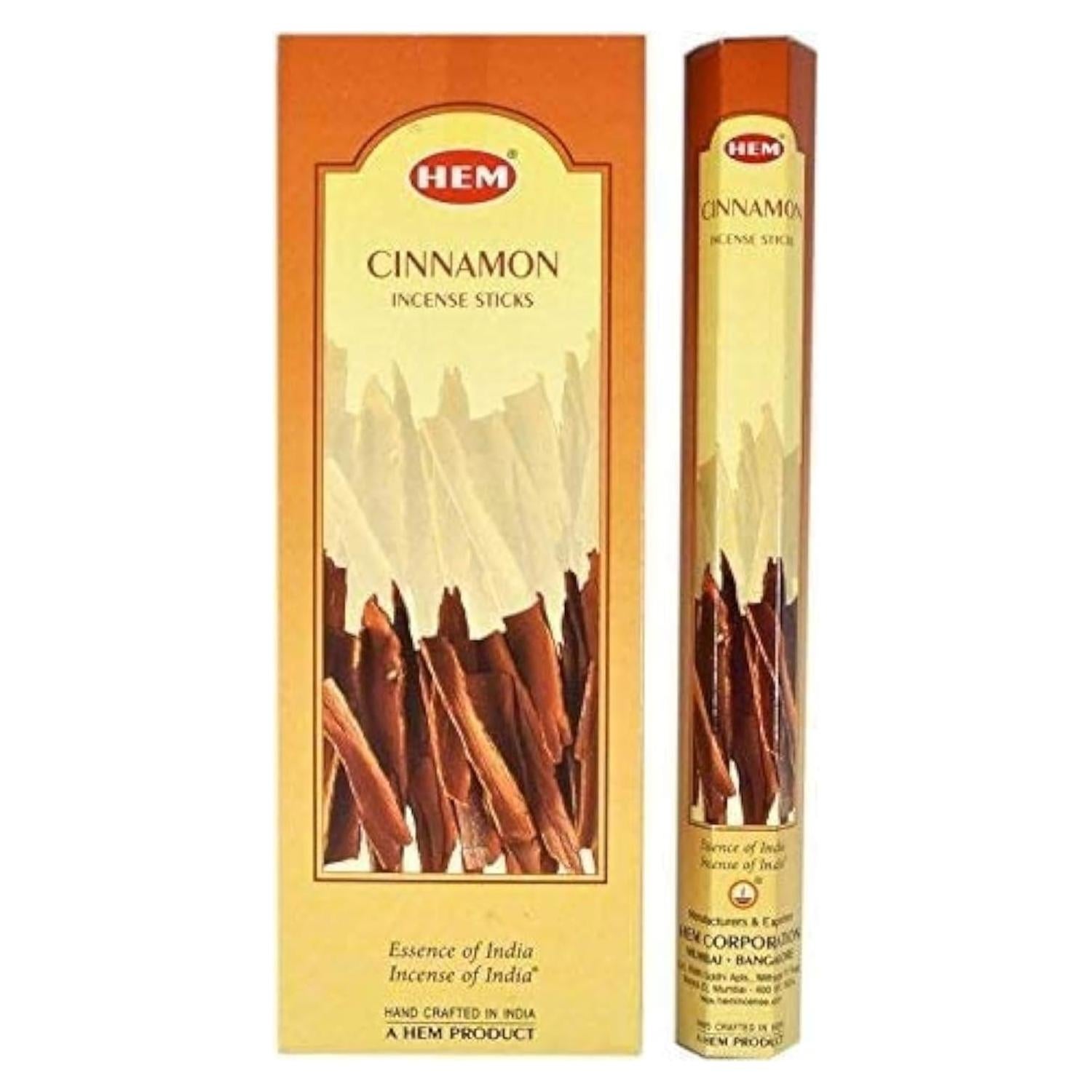 Varitas de Incienso de Canela HEM - 120 Varitas para Aromaterapia