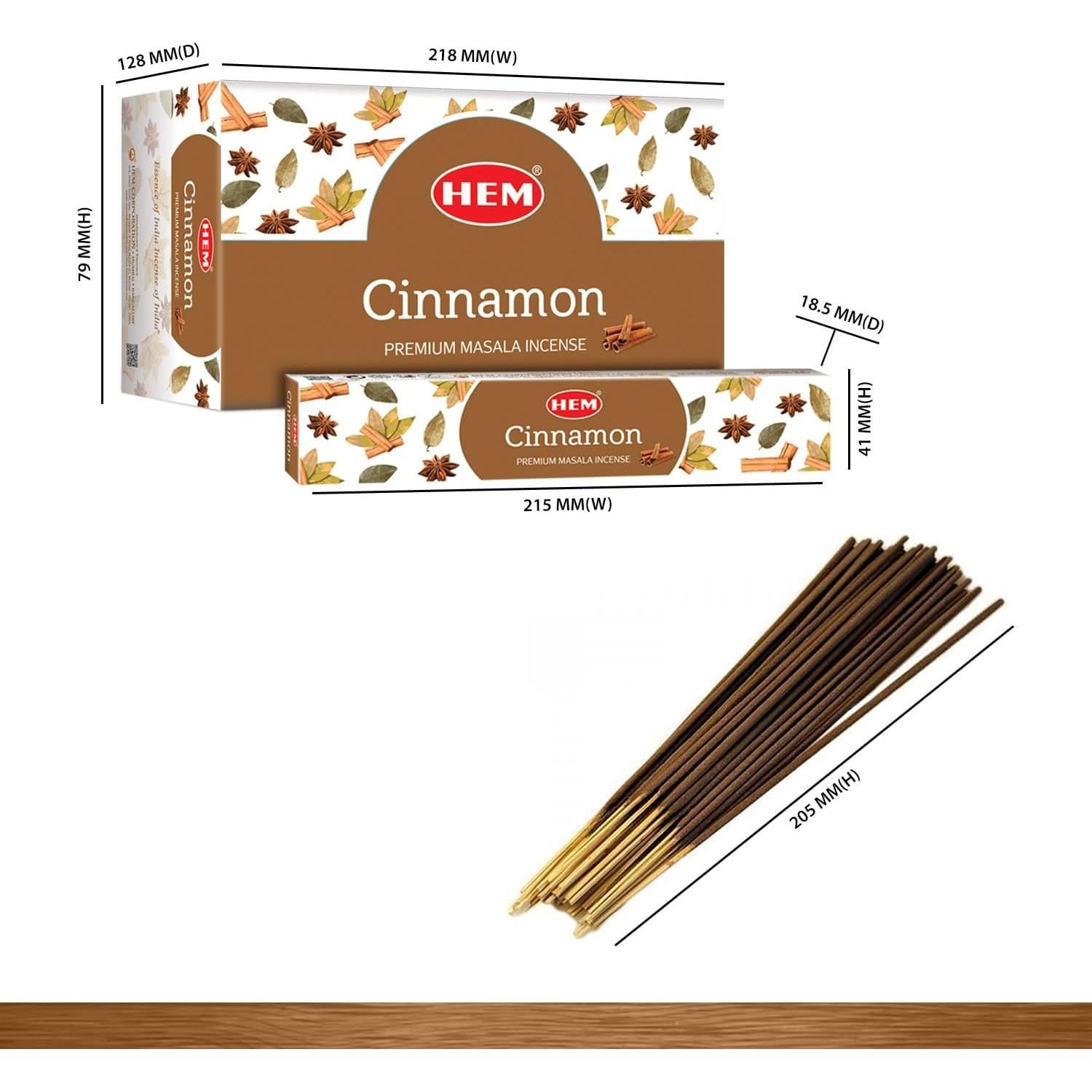 Palitos de Incienso HEM Canela Masala - 12 Paquetes 15g