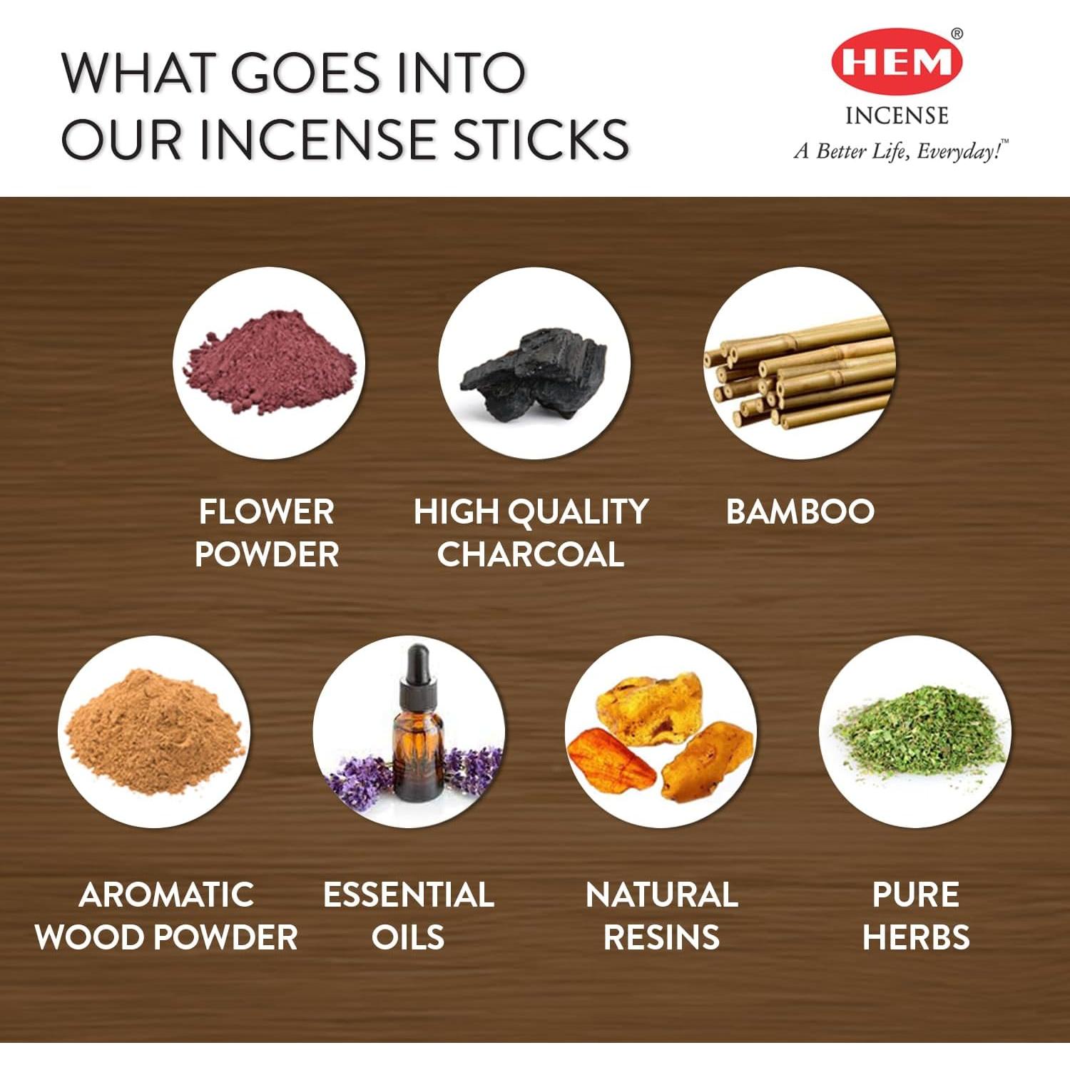 Varitas de Incienso Vainilla Francesa HEM - 120 Varitas 23 cm