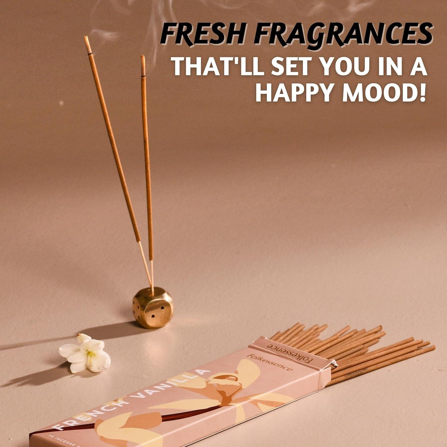 Varitas de Incienso Folkulture Vainilla Francesa 75 Unidades