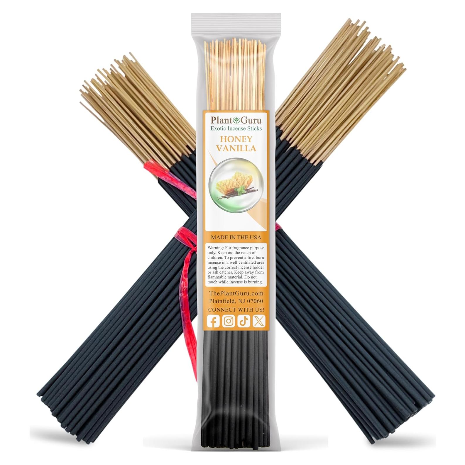 Incienso Vainilla y Miel Plant Guru 28 cm - 85 Varitas