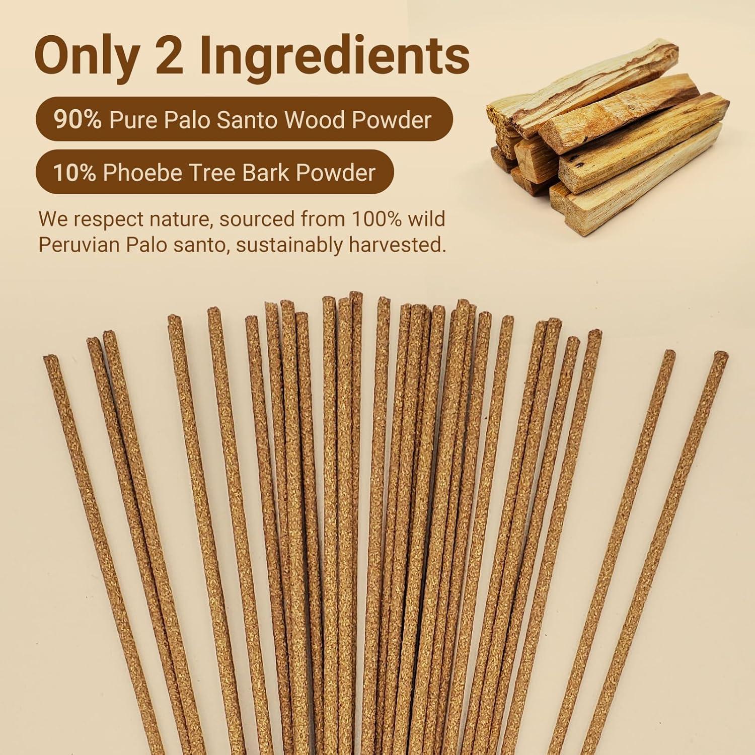Varitas de Incienso Palo Santo RRTPPT 30 Unidades 100% Natural