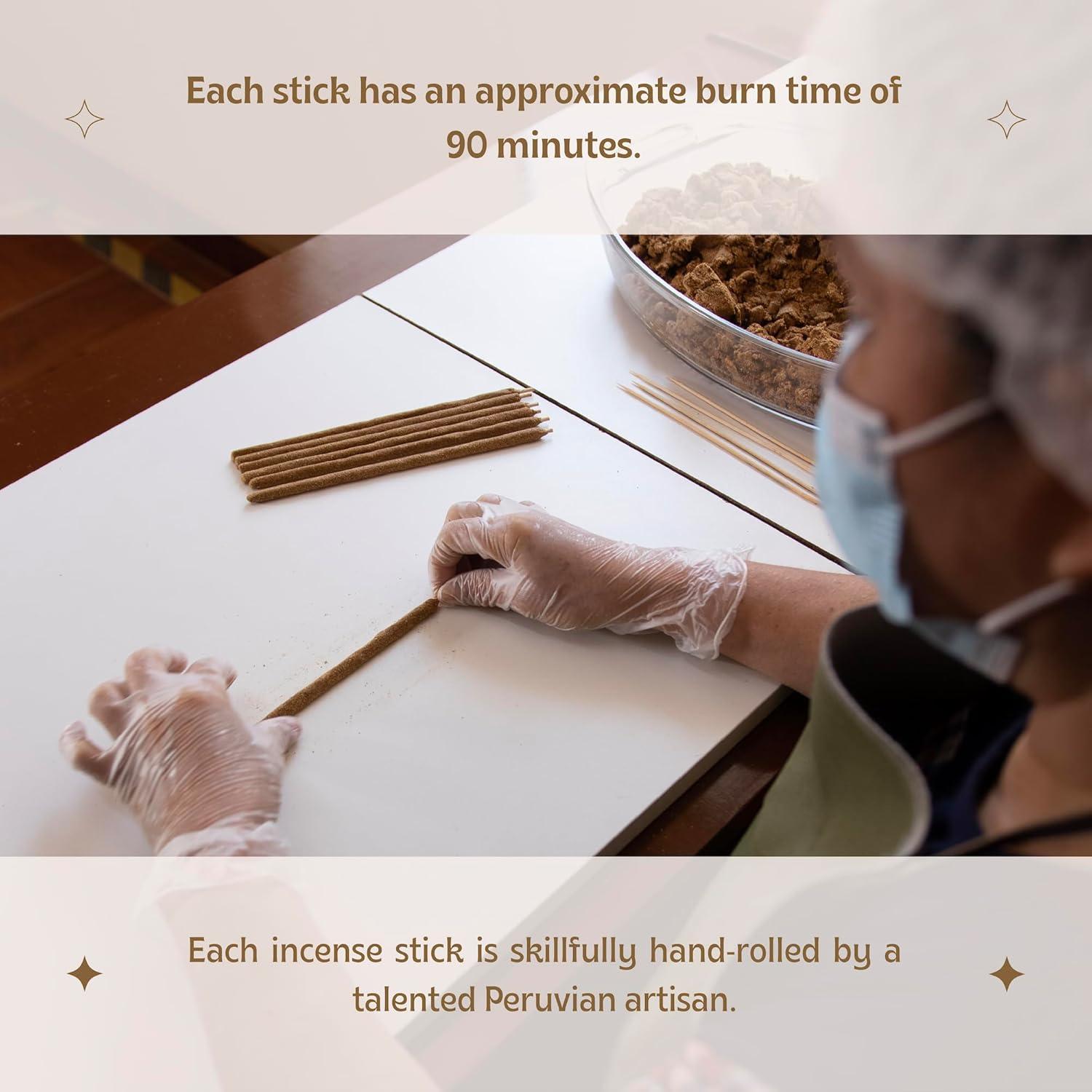 Incienso de Palo Santo Luna Sundara 6 Varitas 21cm Natural