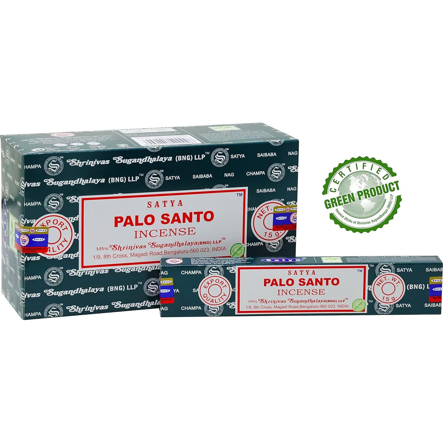 Incienso Palo Santo Tierra 12 Palos 22.1 cm Aromaterapia