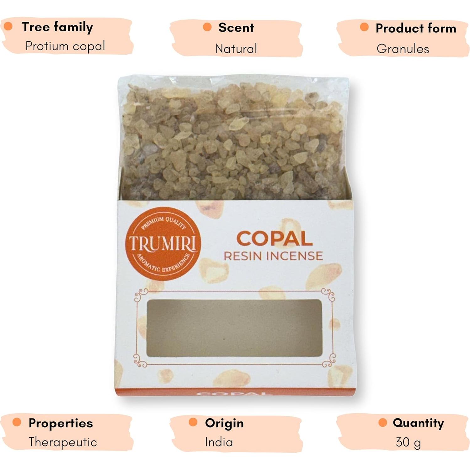 Incienso de Resina de Copal TRUMIRI - 30g Natural