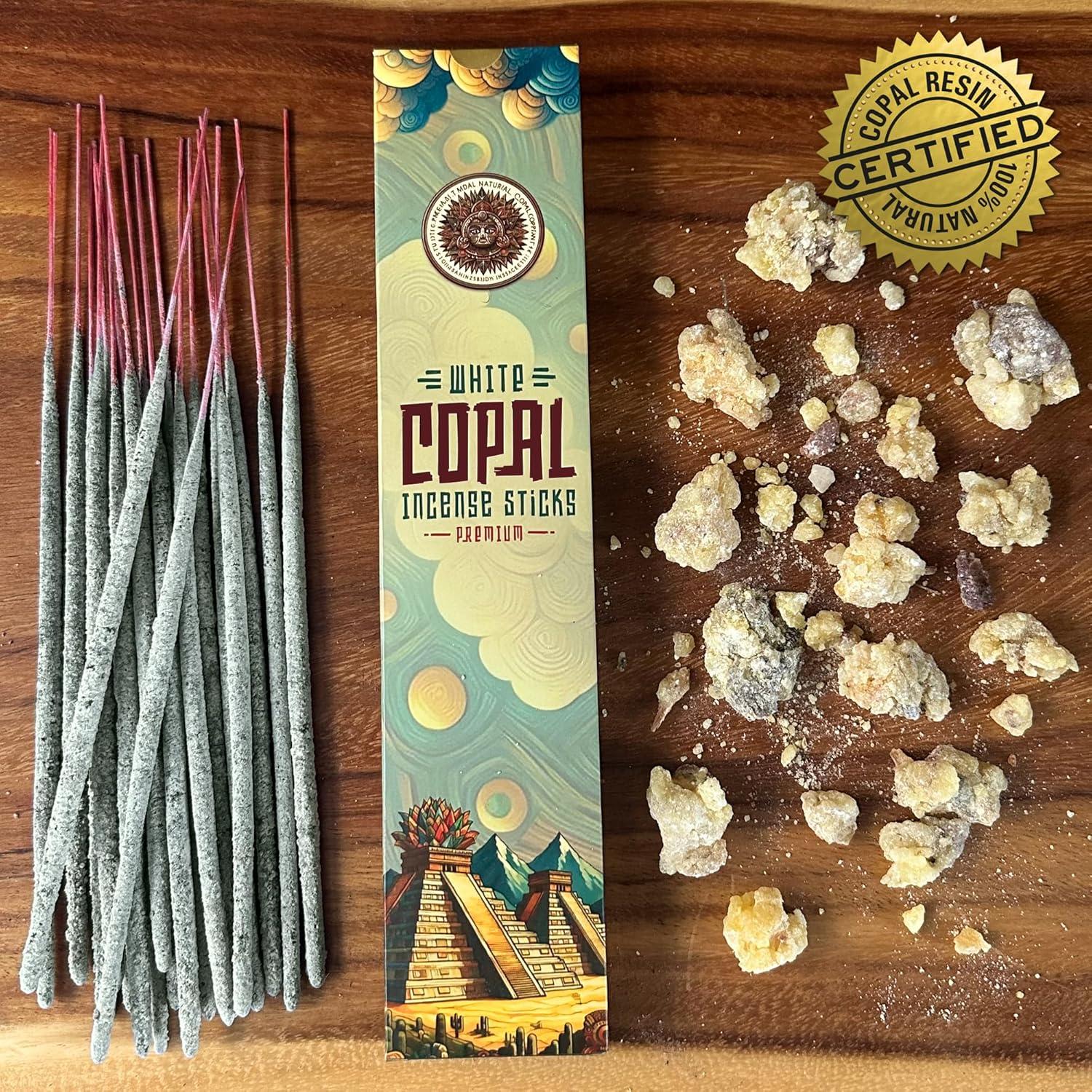 Incienso Copal Blanco KINBAL - 20 Varitas Hechas a Mano