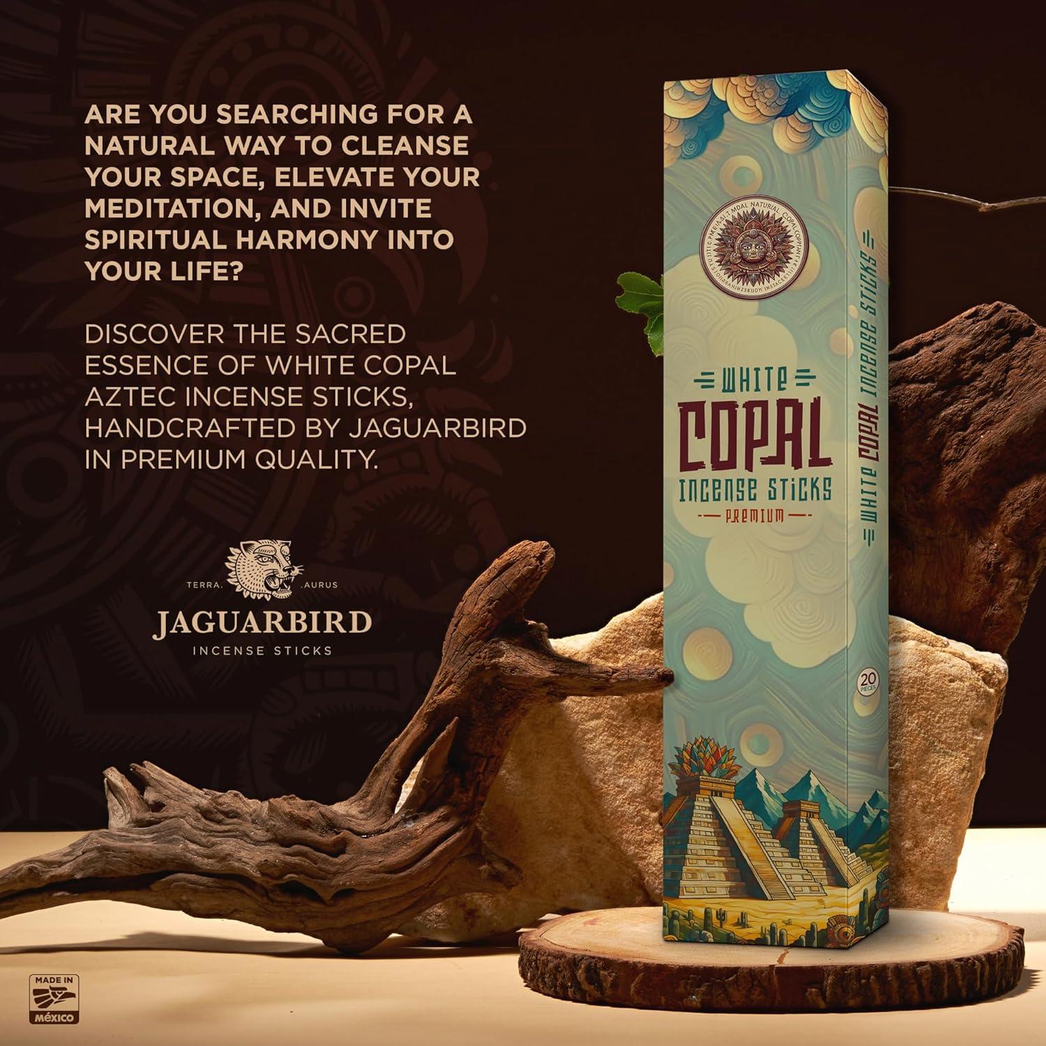 Incienso Copal Blanco KINBAL - 20 Varitas Hechas a Mano