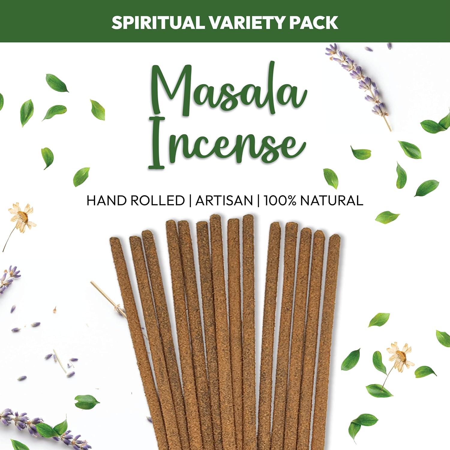 Paquete de 6 Inciensos Masala HEM - Salvia, Palo Santo y Más