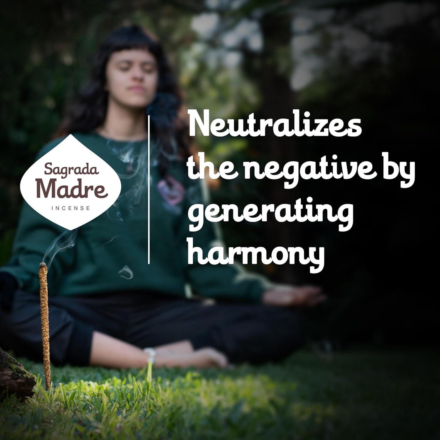 Varitas de Incienso Palo Santo Sagrada Madre 8pcs 23cm Ecológicas