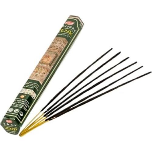 Incienso HEM Almizcle - 120 Varitas 22.86 cm Aromaterapia