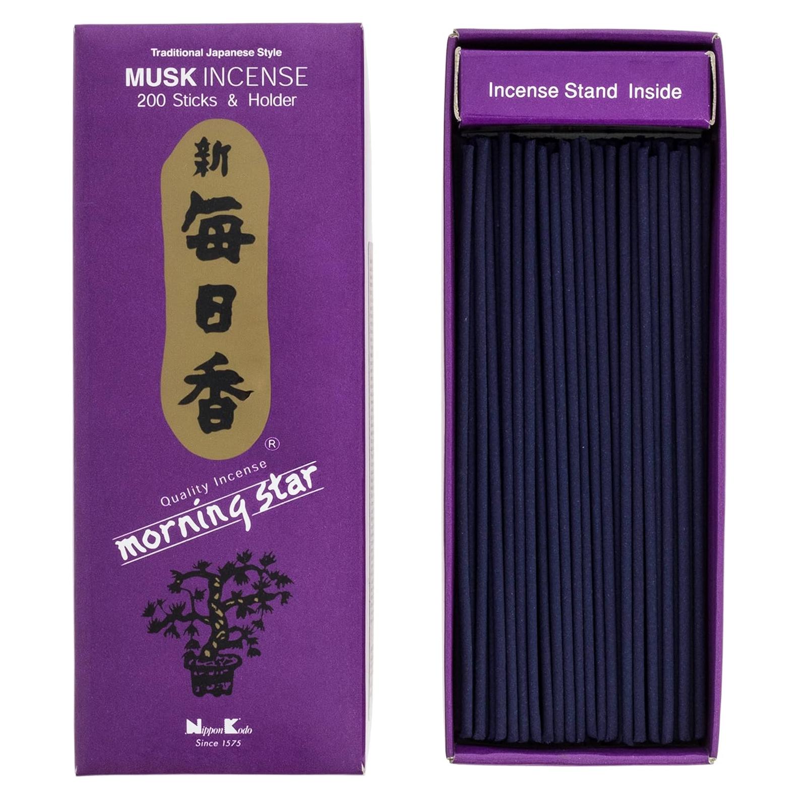 Incienso Morning Star Musgo Nippon Kodo 200 Varillas