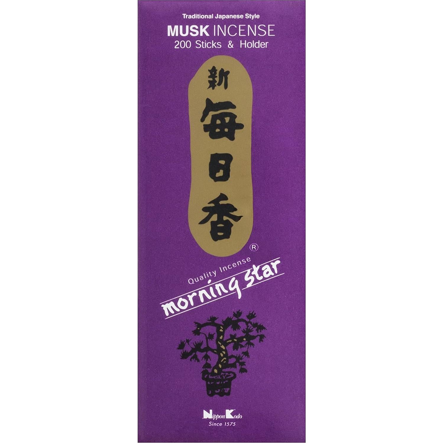 Incienso Morning Star Musgo Nippon Kodo 200 Varillas