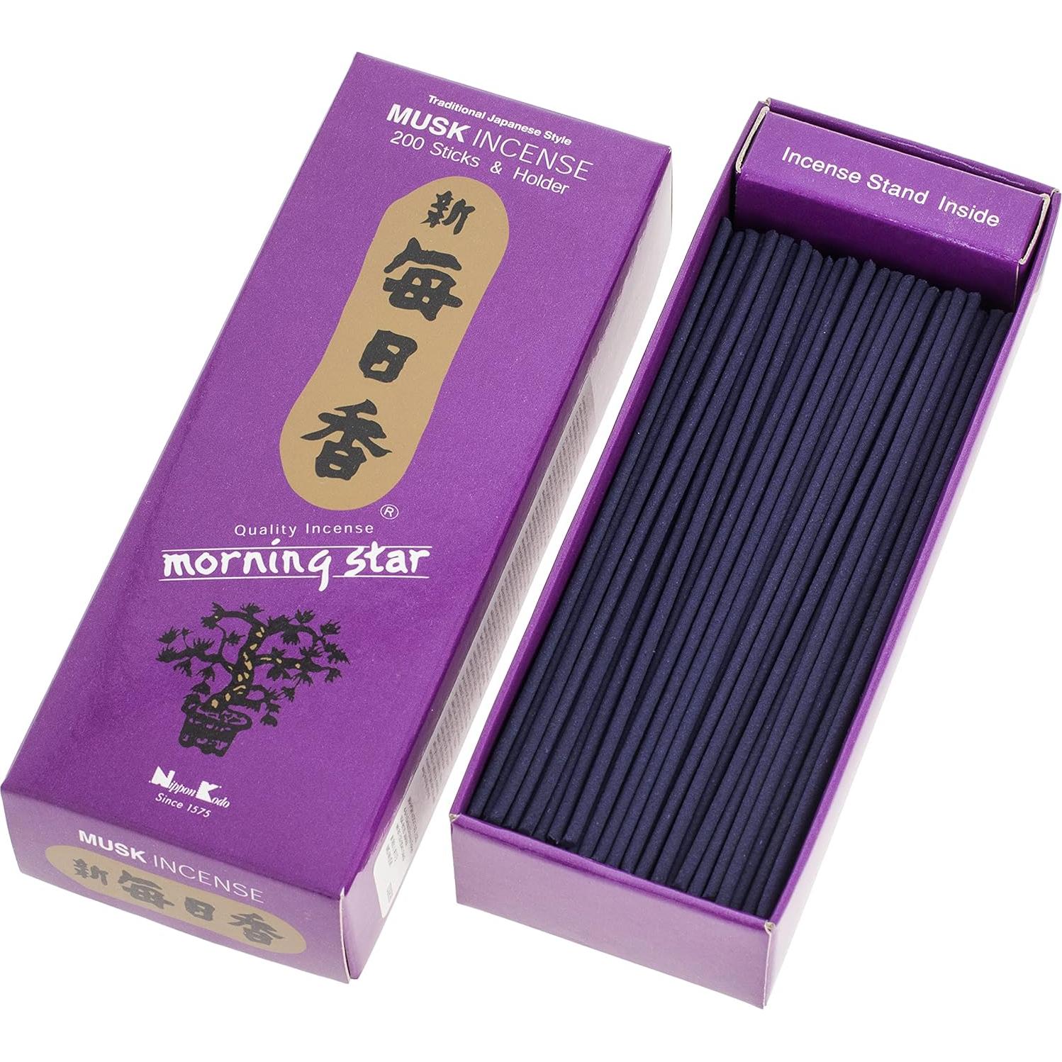 Incienso Morning Star Musgo Nippon Kodo 200 Varillas