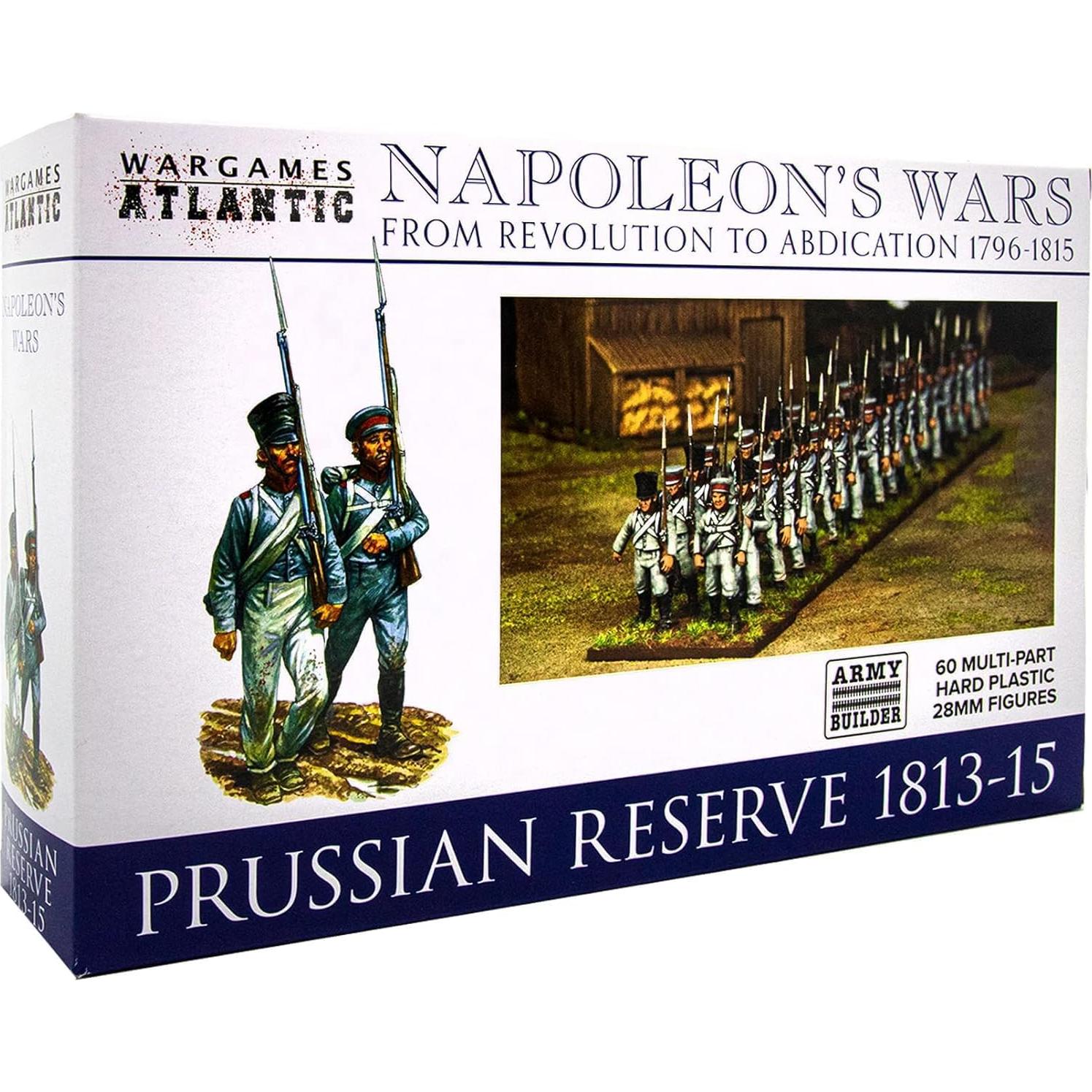 Wargames Atlantic - Reserva Prusiana 1813-1815 - 60 Figuras 28mm
