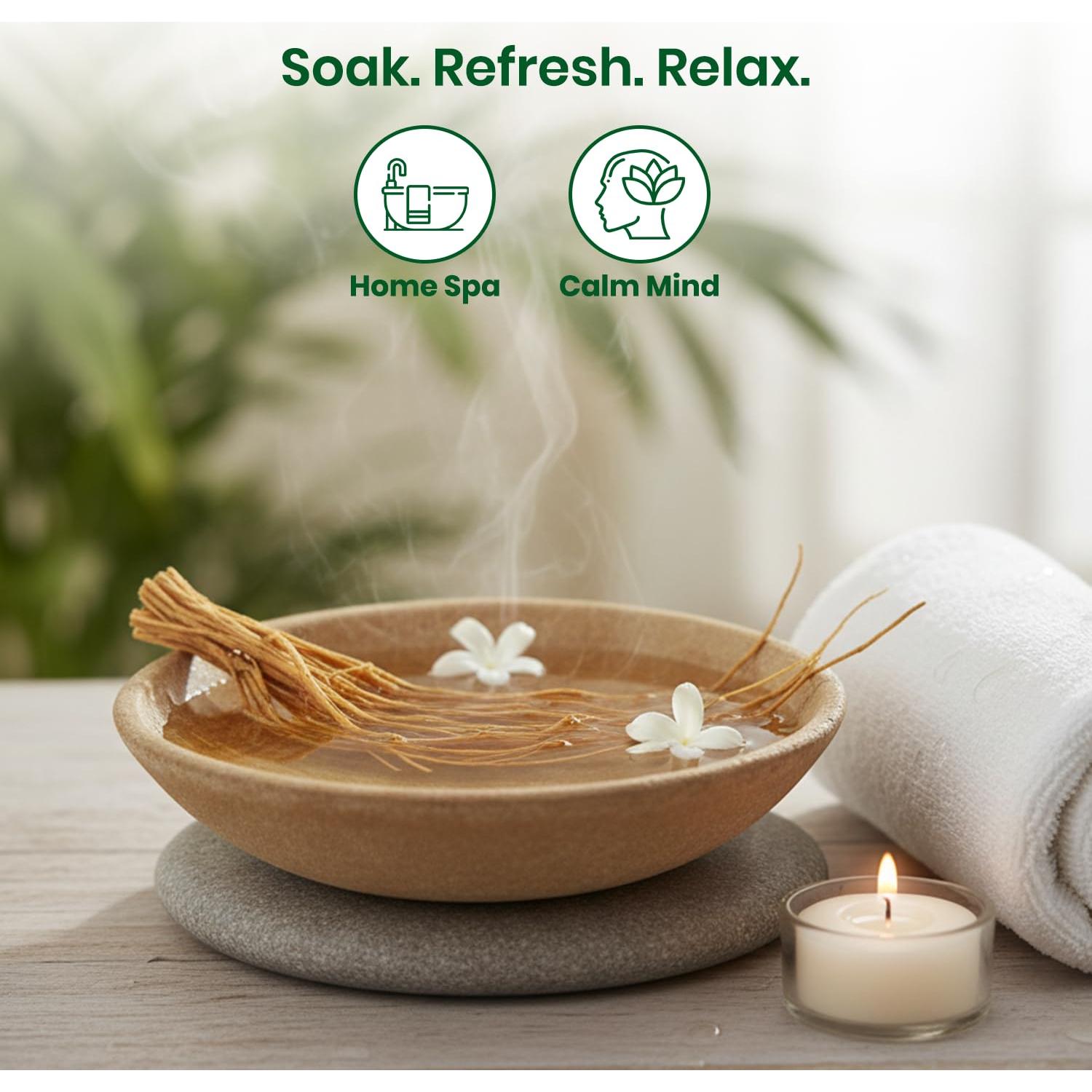 Raíces de Vetiver Secas Foodherbs 50g | Refrigerante Natural