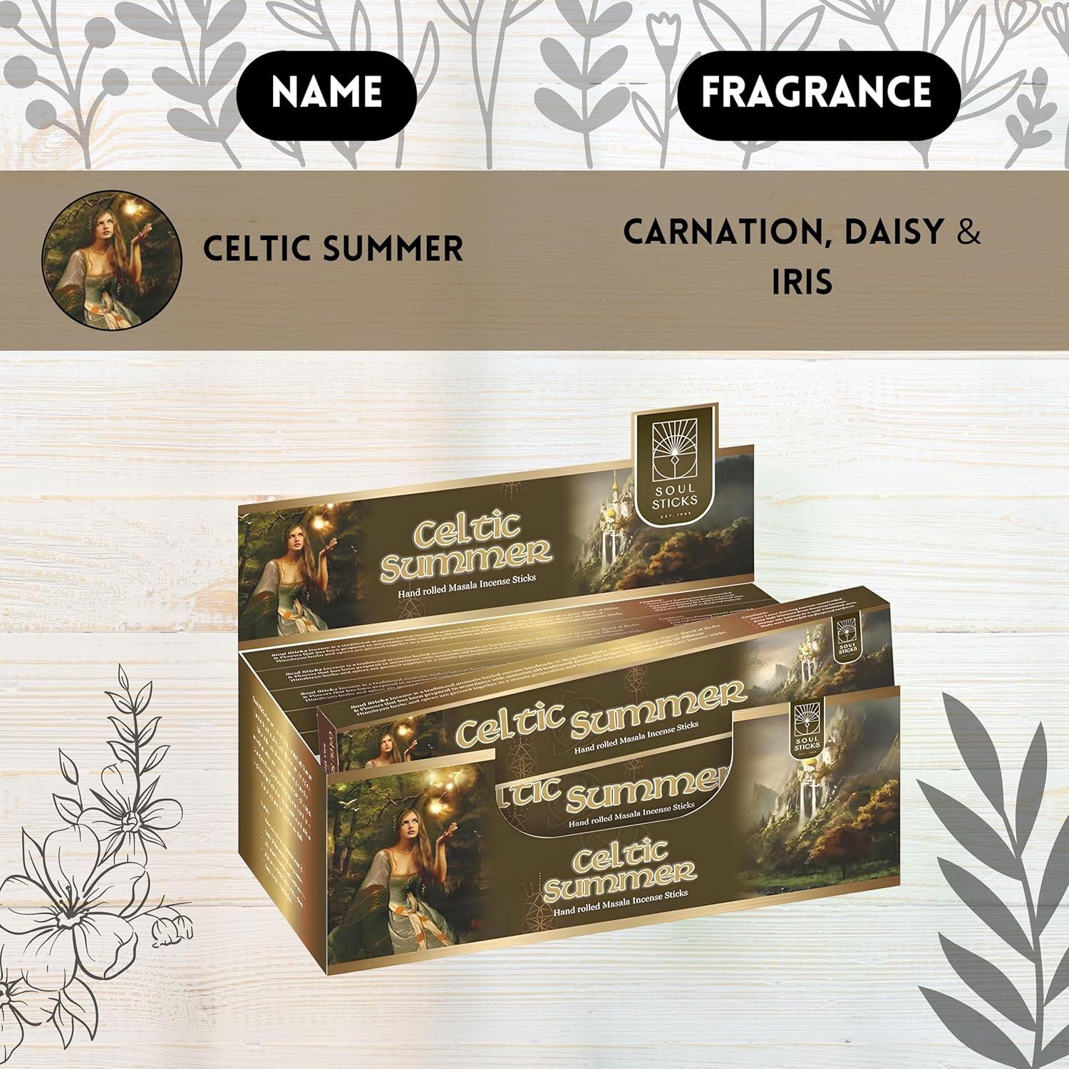 Varitas de Incienso Soul Sticks 180g - Verano Céltico Natural