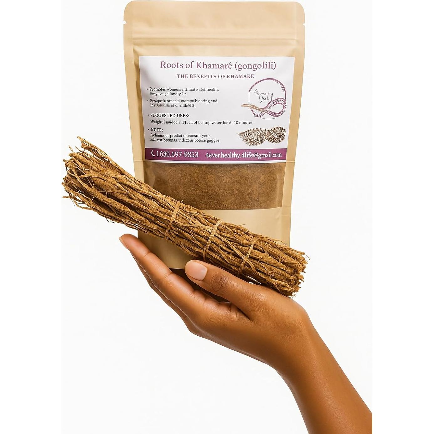 Raíces de Vetiver Africano Khamaré - 6 Tallos Grandes 30-40 cm - Detox Femenino
