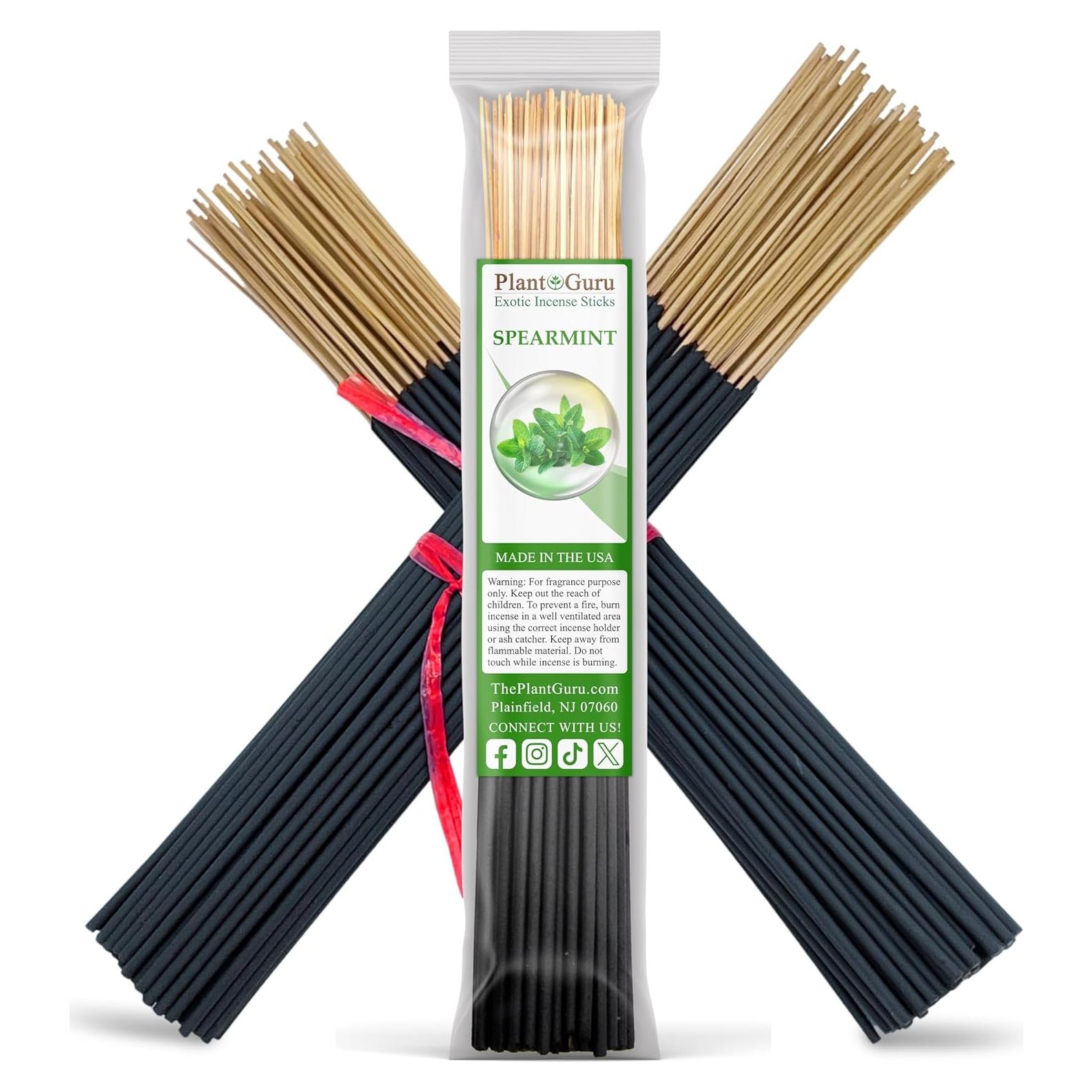 Incienso de Menta Plant Guru - 100 Varitas de 27.94 cm