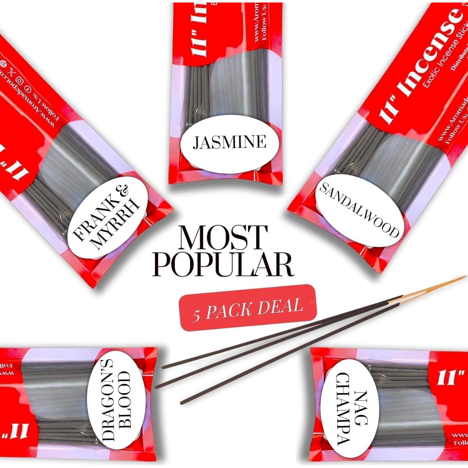 Incienso de Menta Aroma Depot 500 Palos 11" Natural