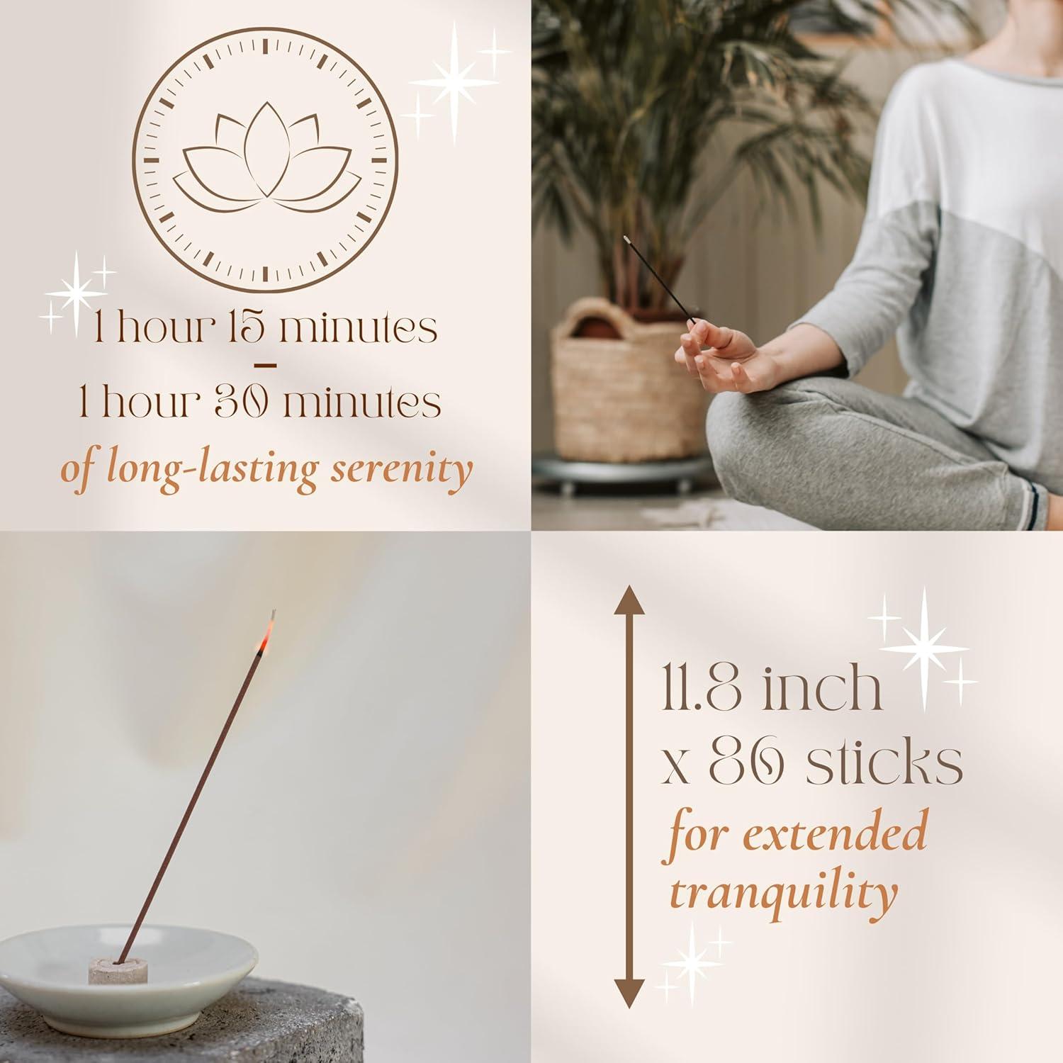 Incienso Orgánico Eucalipto Upeace - 86 Varitas 75 Min Duración