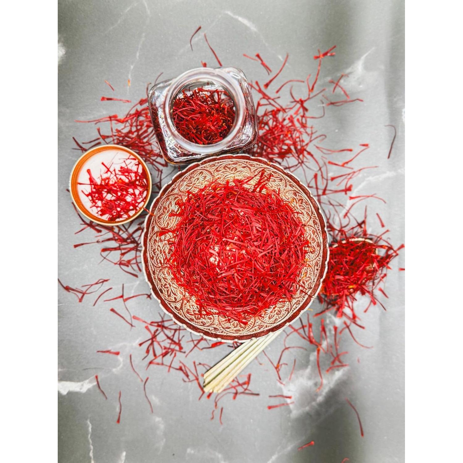 Saffrón Mongra 100% Puro Cachemira Grado A++ 1g