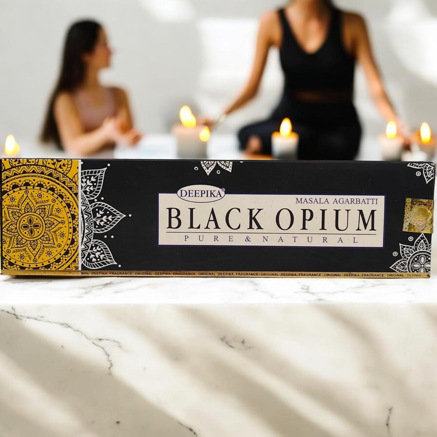 Incienso Deepika Black Opium Masala 100 Varitas 108g