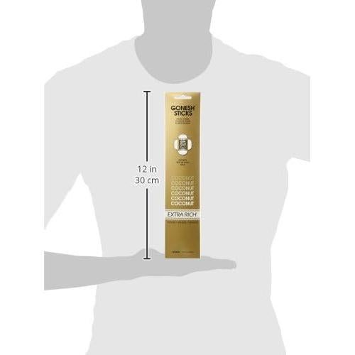 Varitas de Incienso Gonesh Coco - 20 Unidades Extra Ricas