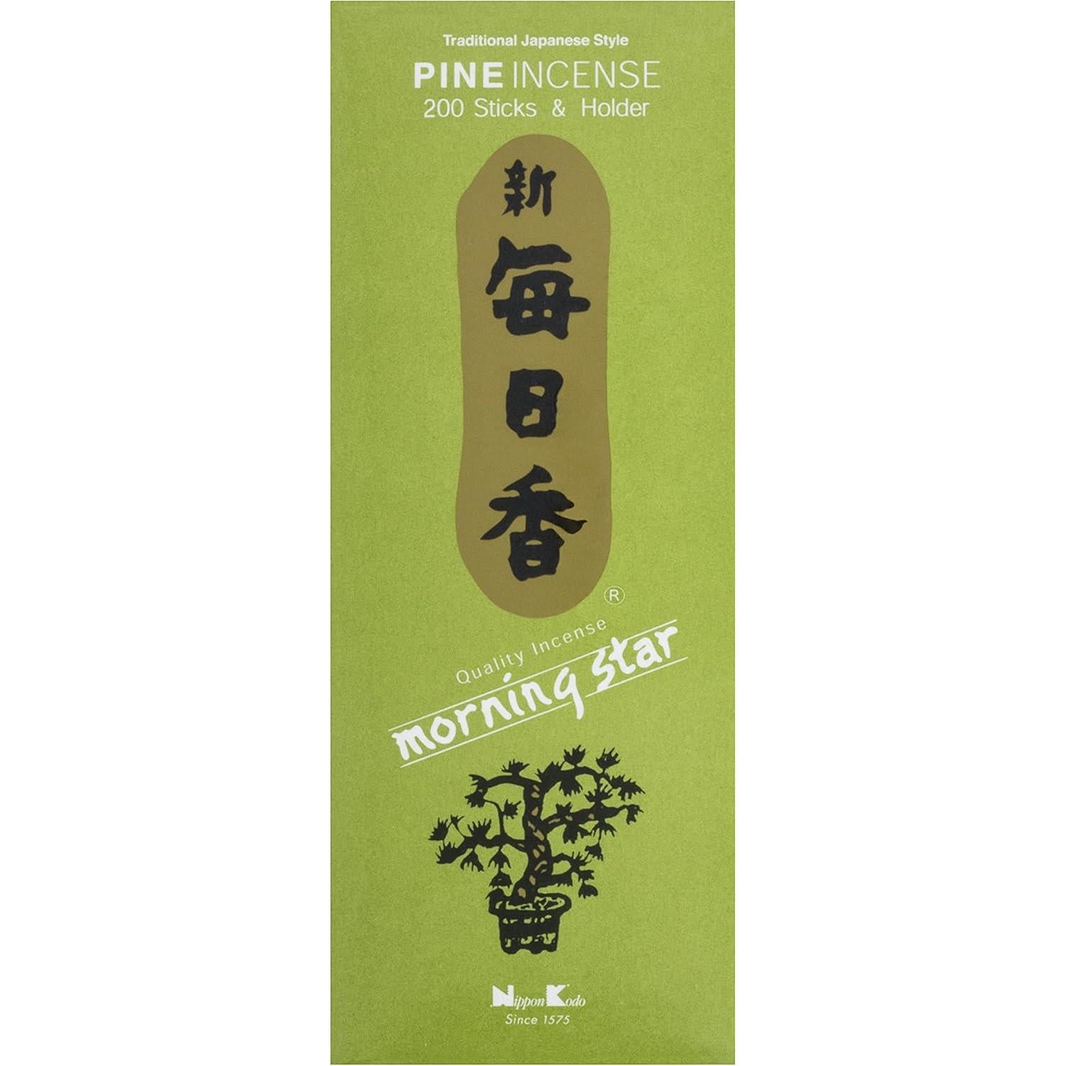 Incienso Pino Estrella de la Mañana 200 Varitas Nippon Kodo