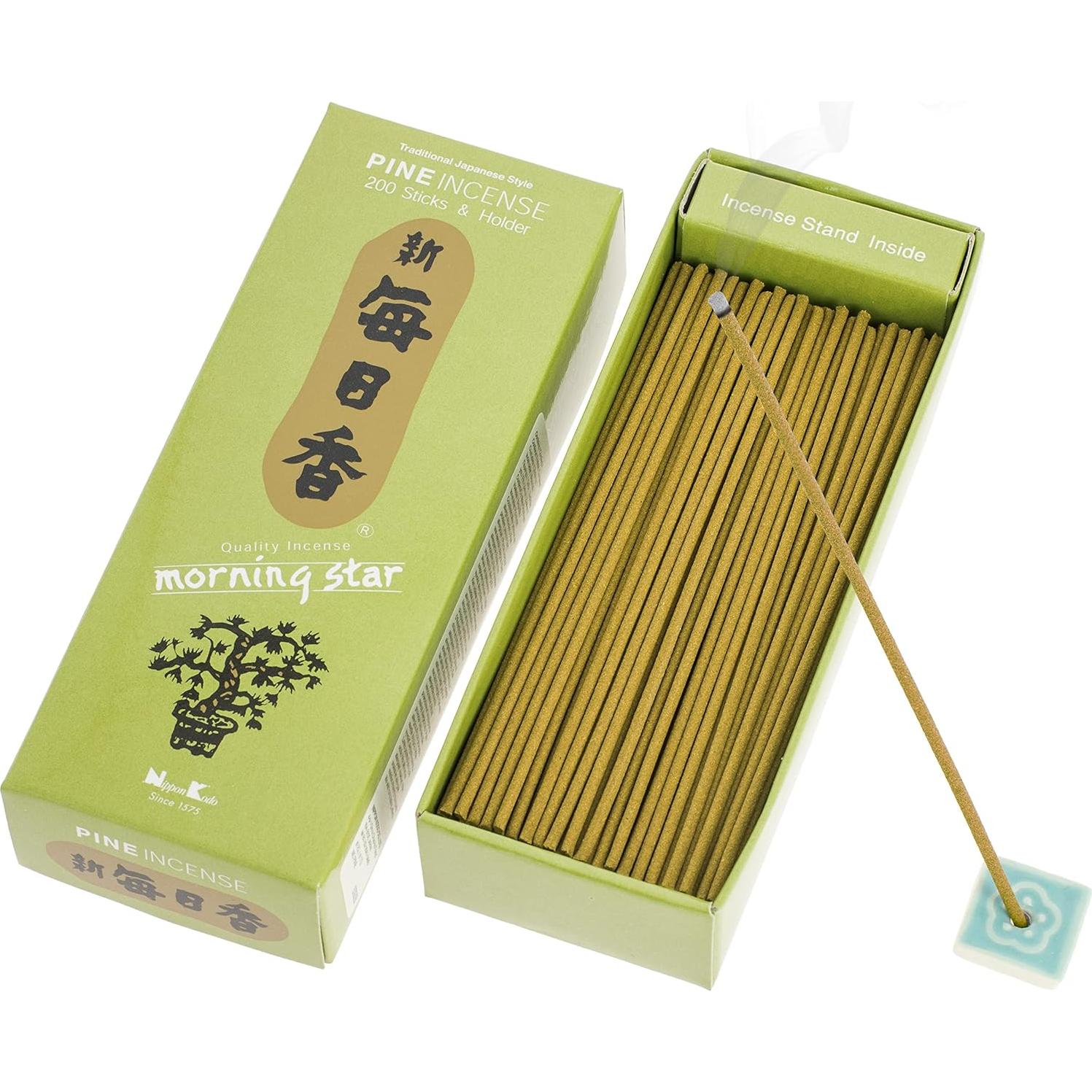 Incienso Pino Estrella de la Mañana 200 Varitas Nippon Kodo