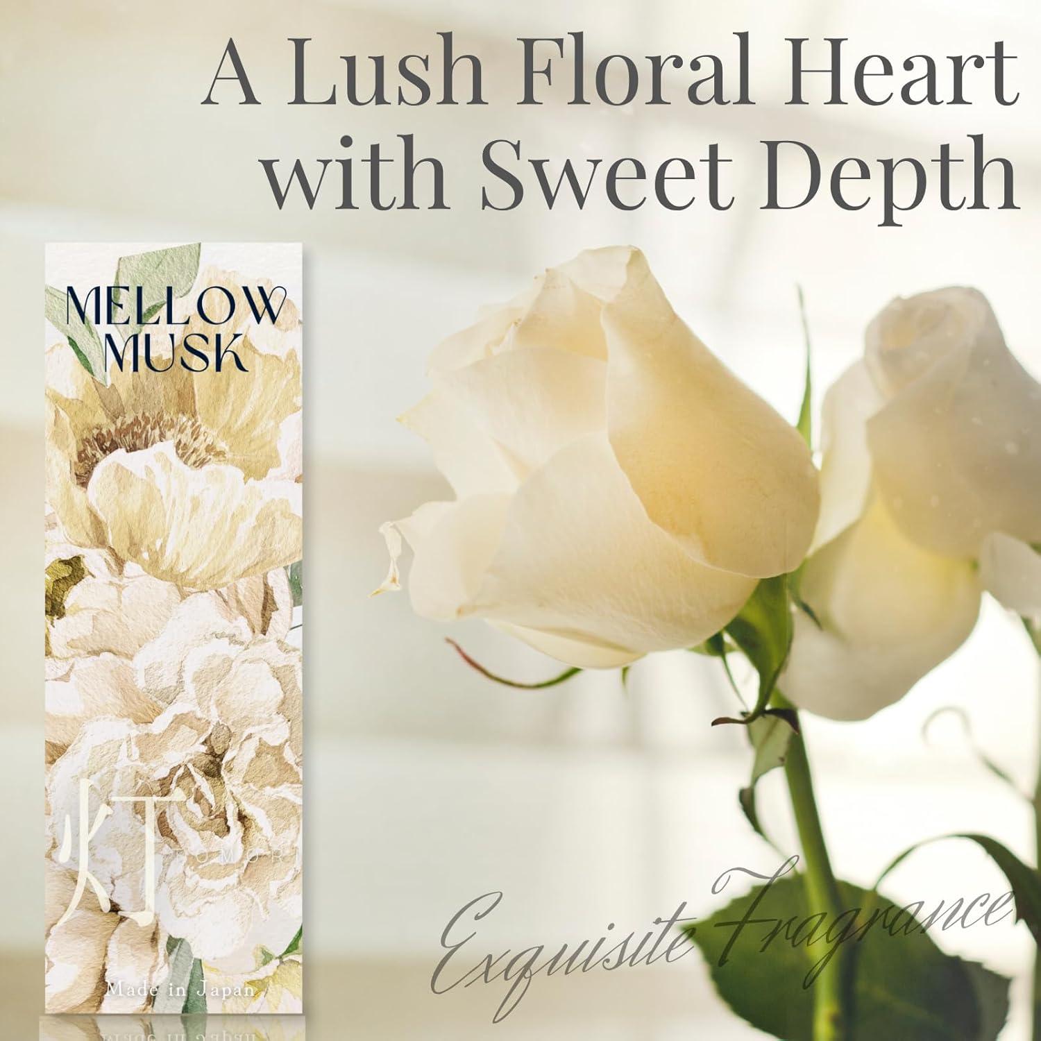 Incienso Japonés de Lujo 60 Varitas Musculo Blanco Bergamota