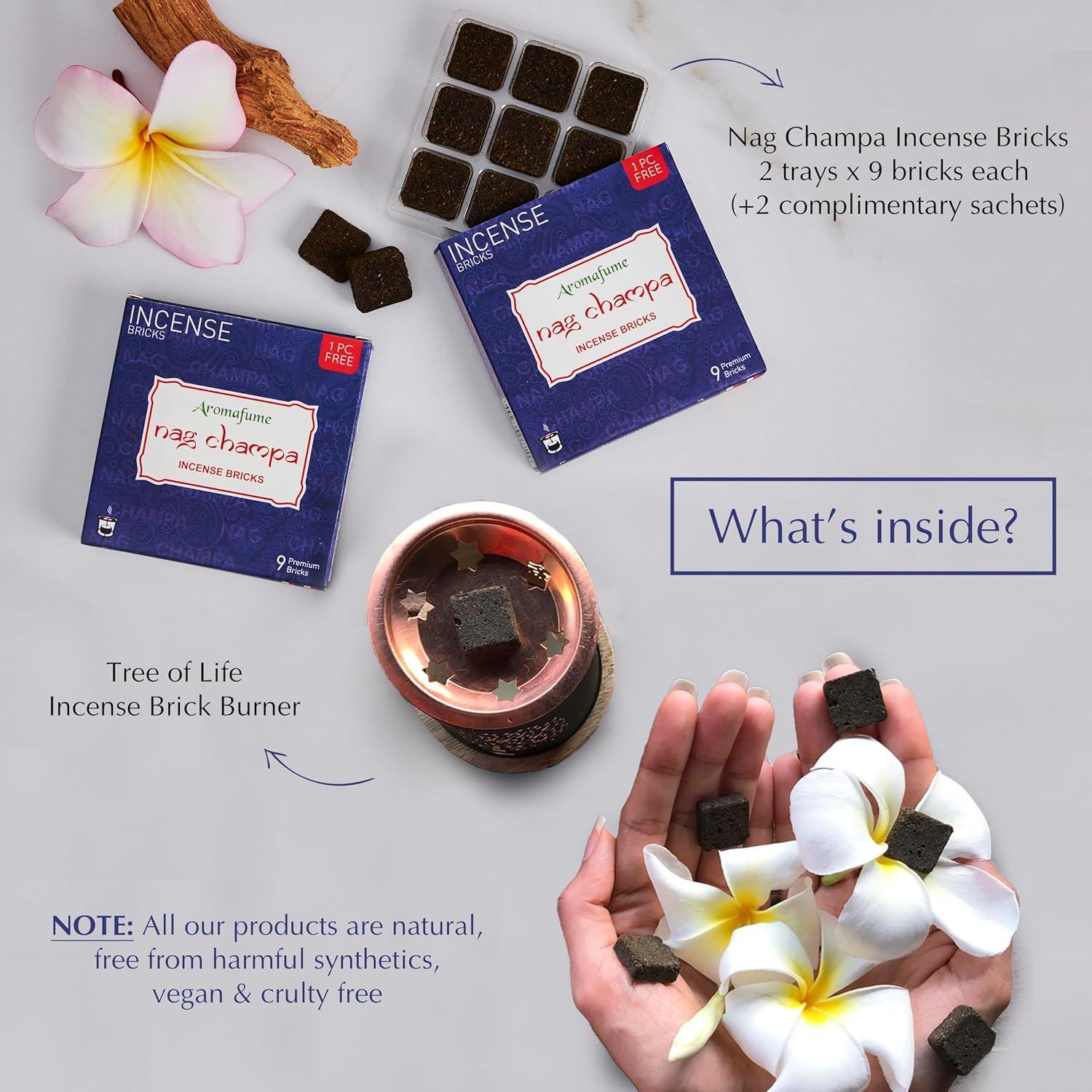 Ladrillos de Incienso Aromafume Nag Champa - 27 Piezas