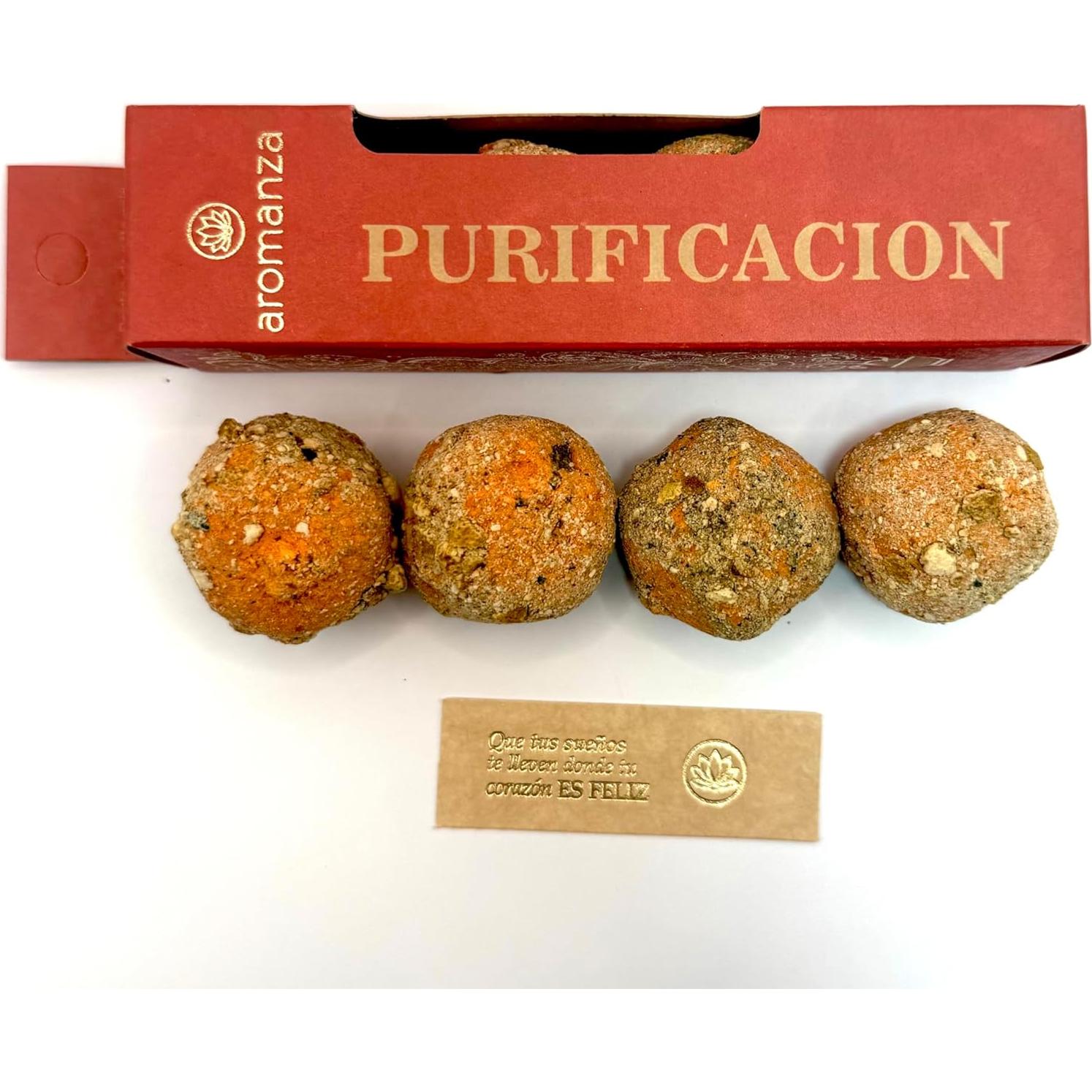 Bolas de Incienso Orgánico Aromanza 4 u - Purificación