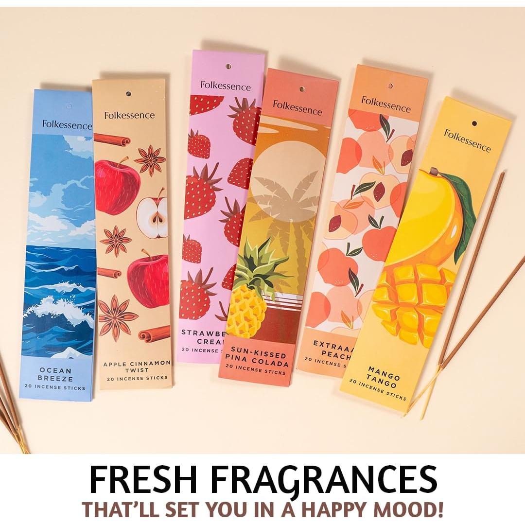 Set de 6 Palitos de Incienso Folkulture - Aromas Naturales