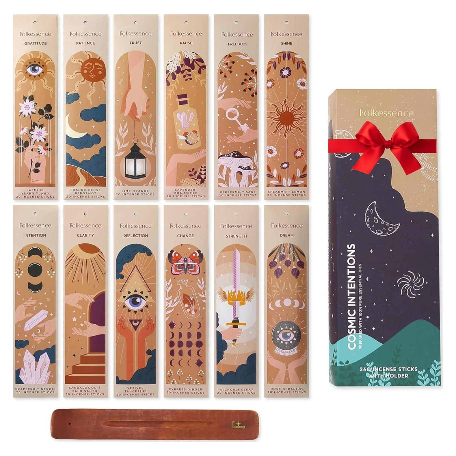 Palitos de Incienso Folkulture | Conjunto de 12 Aromas (240 Unidades)