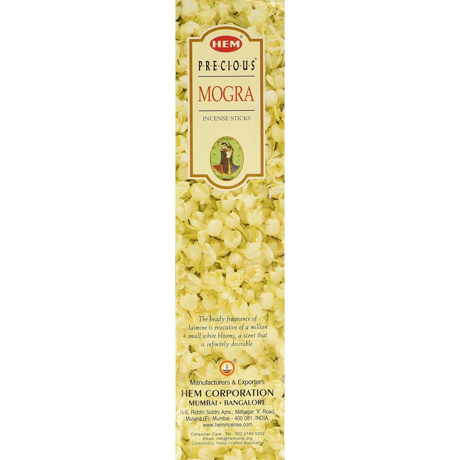 Varitas de Incienso Hem Precious Mogra - 120 Varitas