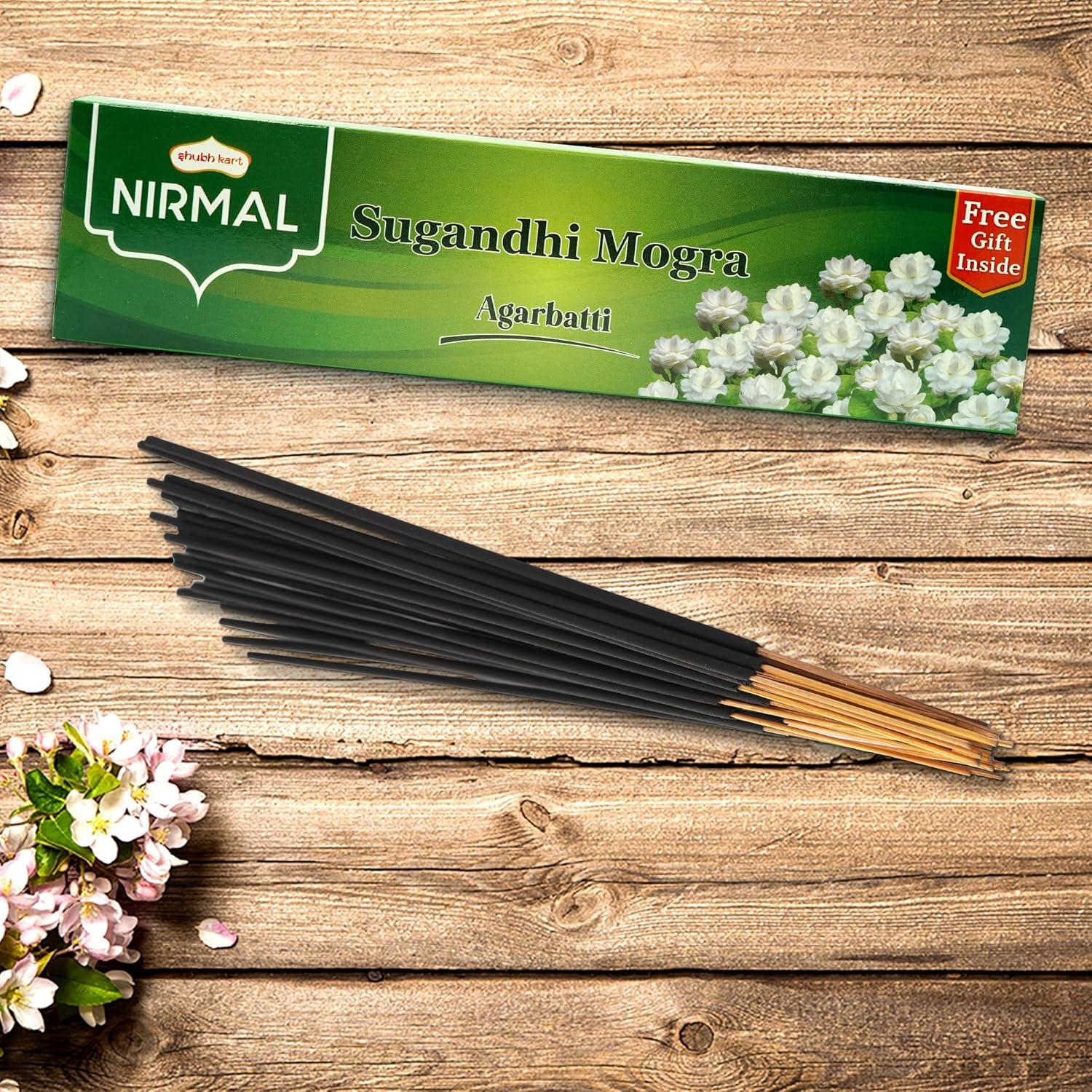 Incienso Shubhkart Premium Mogra - Paquete de 2 Varillas 22.86 cm