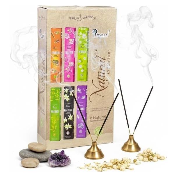 Palitos de Incienso Parivaar - 144 Palitos Orgánicos 100% Naturales