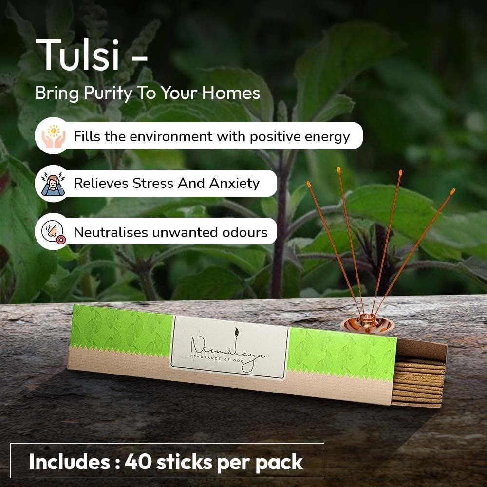 Varillas de Incienso Nirmalaya Tulsi 40 Unidades 150g