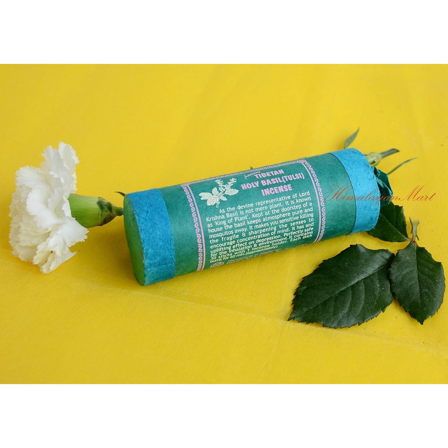 Incienso Sagrado de Albahaca Tulsi - Hecho a Mano en Nepal