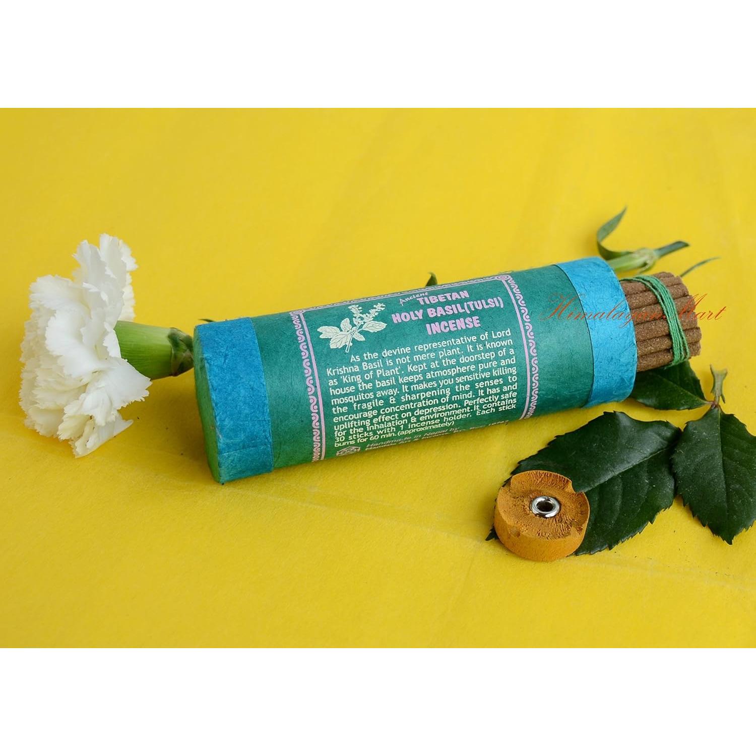 Incienso Sagrado de Albahaca Tulsi - Hecho a Mano en Nepal