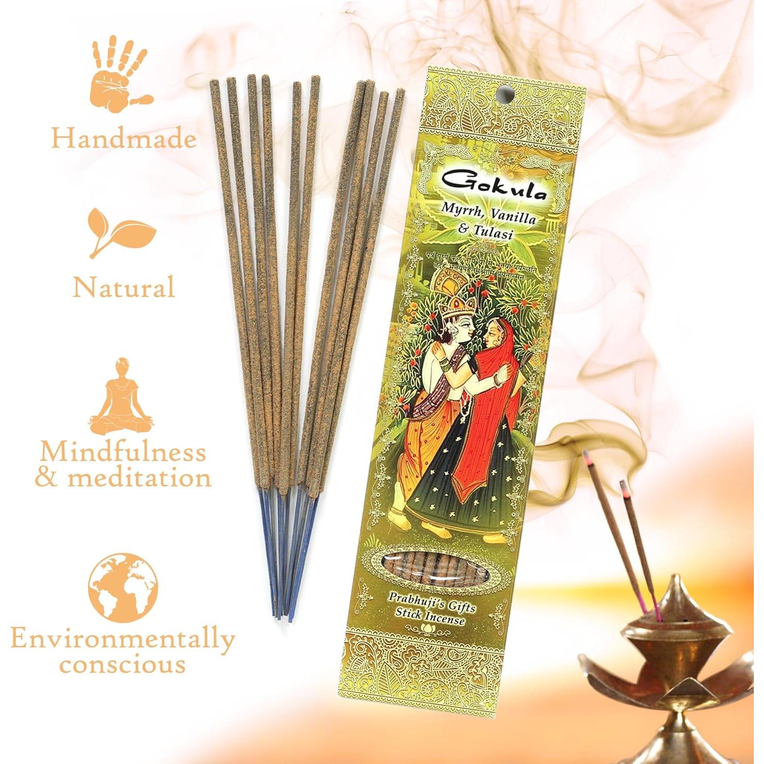 Varitas de Incienso Hechas a Mano Regalos de Prabhuji - 3 Paquetes