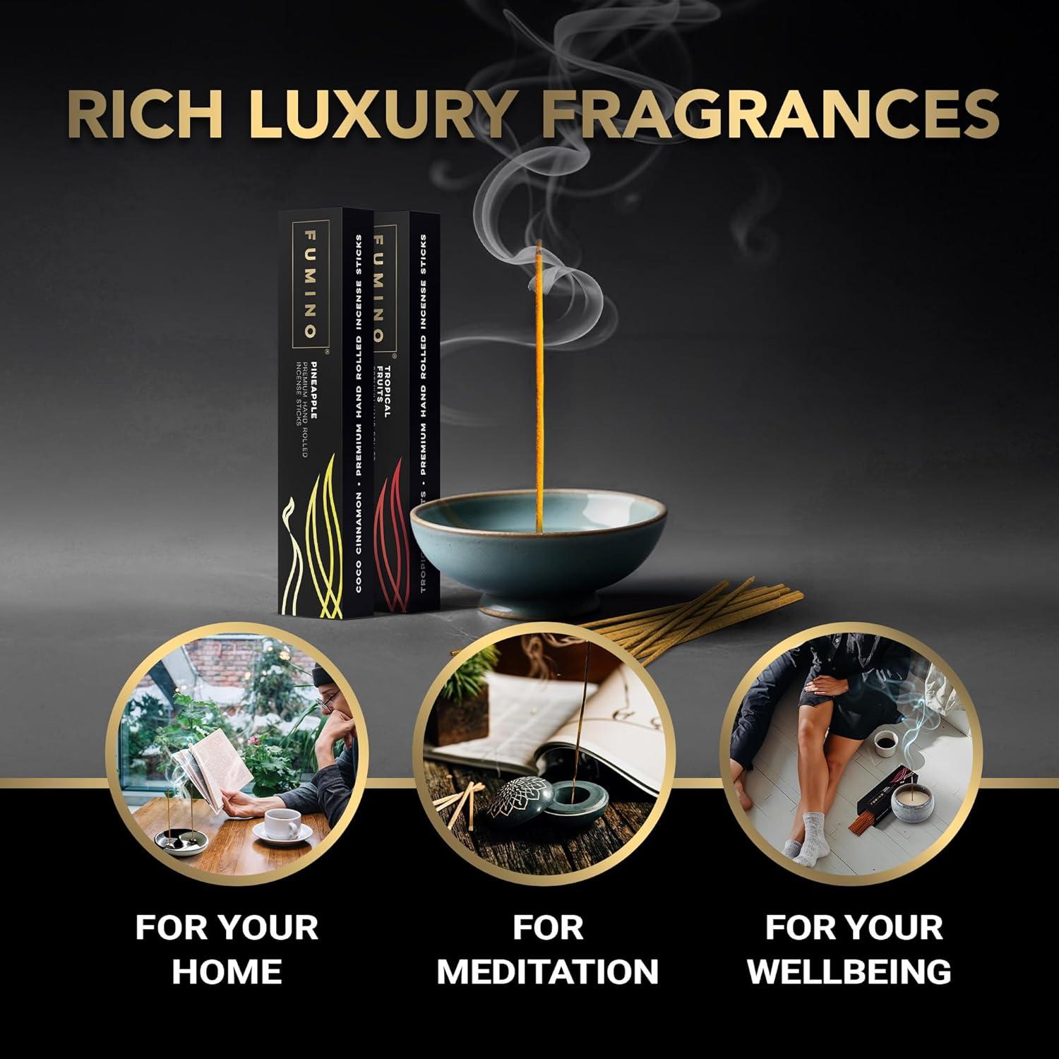 Varitas de Incienso Fumino Tropicales 84 Piezas 170g Hechas a Mano