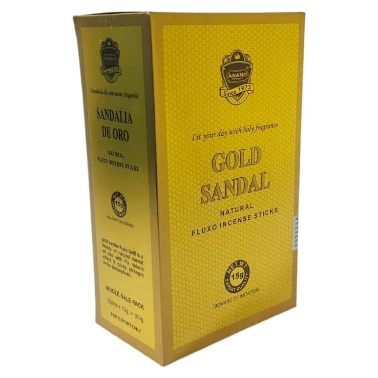 Incienso de Sandalo Dorado Anand 180 Palitos 368g